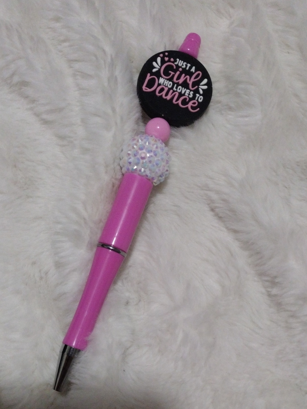 Pink "Girl Who Loves to Dance" Pen